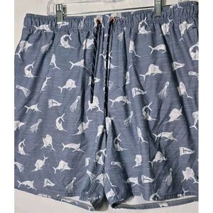 Salt Life Board Shorts Mens‎ Sz XXL Blue Swimming Trunks Beach Surf
